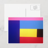 Carte Postale blocs de couleur (Devant / Derrière)