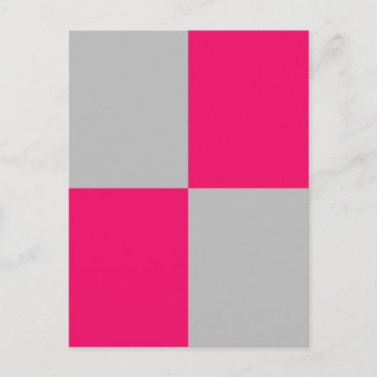 Carte Postale Blocs de couleur rose et gris chaud (Devant)