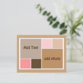Carte Postale Blocs de couleurs de coquillage (Debout devant)