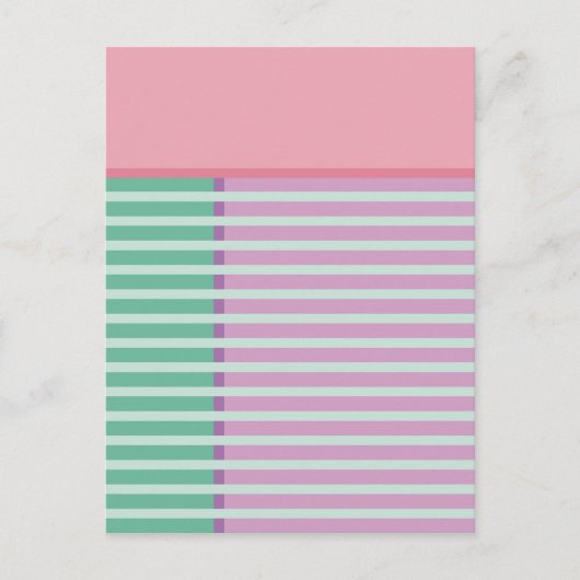 Carte Postale Blocs et rayures 3 Design abstrait (Devant)