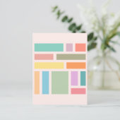 Carte Postale Blocs géométriques Abstraits (Debout devant)