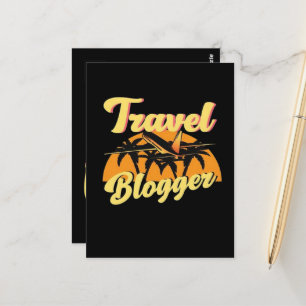 Carte Postale Blogueur de voyage