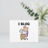 Carte Postale Blogueuse (Debout devant)