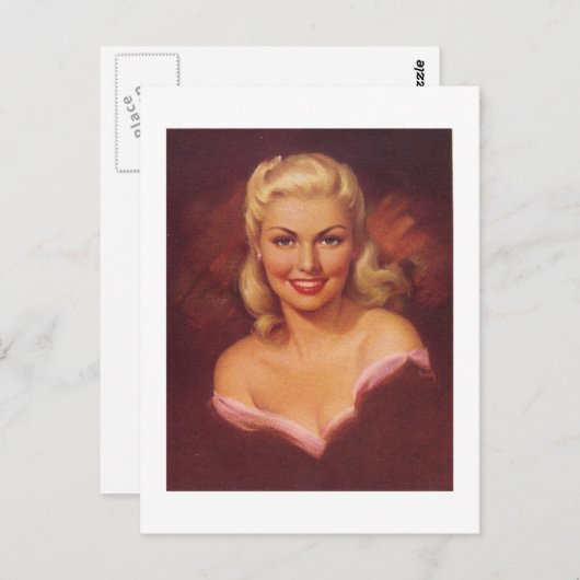 Carte postale blond (Devant / Derrière)
