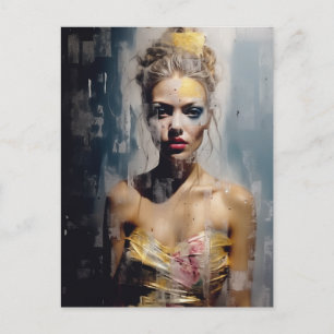 Carte Postale Blond Fashion Model Photographie