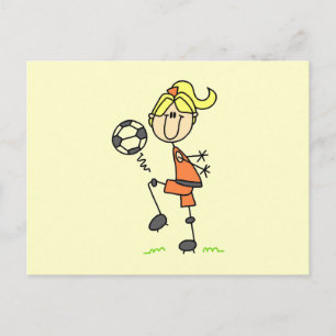 Carte Postale Blond Stick Figure