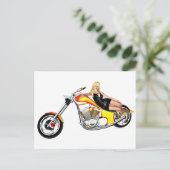 Carte Postale Blond sur un hélico (Debout devant)