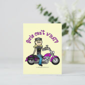 Carte Postale Blonde Biker (Debout devant)