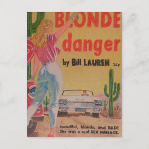 Carte postale Blonde Danger