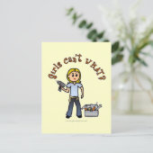 Carte Postale Blonde Do-It-Yourself Diva (Debout devant)