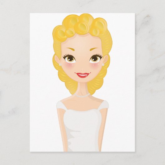 Carte Postale Blonde Girl (Devant)