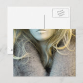 Carte Postale Blonde Mannequin (Devant / Derrière)