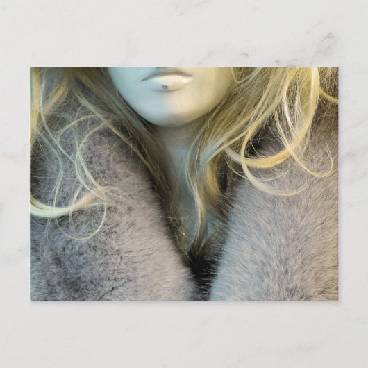 Carte Postale Blonde Mannequin (Devant)