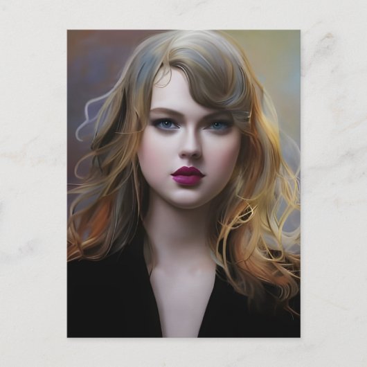 Carte Postale Blonde sexy (Devant)