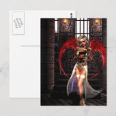 Carte Postale Blood Angel Vampire Goth (Devant / Derrière)