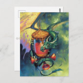 Carte postale Blood Dragon | Illustration du drago (Devant / Derrière)