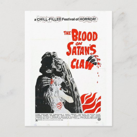 CARTE POSTALE BLOOD ON SATAN'S CLAW POSTCARD (Devant)