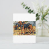 Carte Postale Bloodhound (Debout devant)