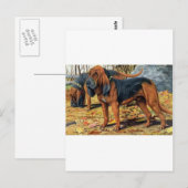 Carte Postale Bloodhound (Devant / Derrière)