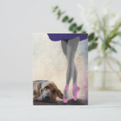 Carte Postale Bloodhound Et Danseur De Ballet (Debout devant)