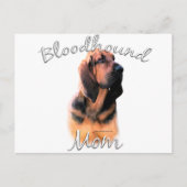 Carte Postale Bloodhound Maman 2 (Devant)