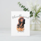 Carte Postale Bloodhound Papa 2 (Debout devant)