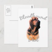 Carte Postale Bloodhound Papa 2 (Devant / Derrière)