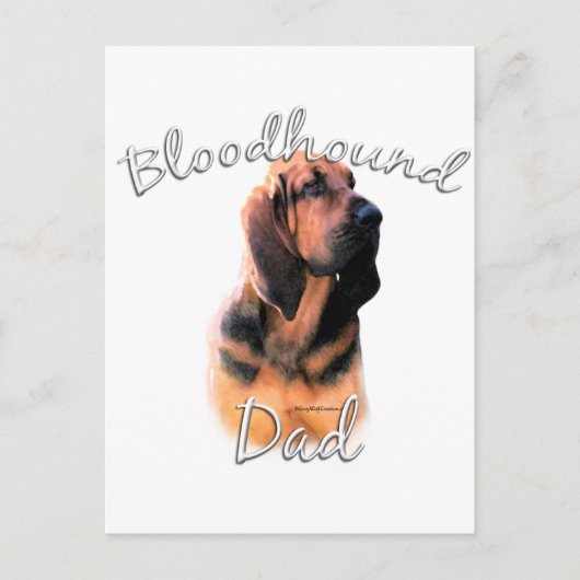 Carte Postale Bloodhound Papa 2 (Devant)