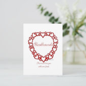 Carte Postale Bloodhound Véritable Amour (Debout devant)