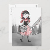 Carte Postale Bloody Lil Red v.2 (Devant / Derrière)