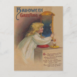 Carte Postale Bloody Mary Miror mignonne petite fille