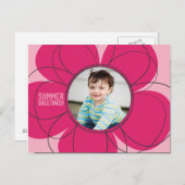 Carte Postale Bloom des salutations d'été (Devant / Derrière)