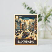 Carte Postale Bloomington, Illinois | VINTAGE (Debout devant)