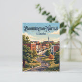 Carte Postale Bloomington-Normal, Illinois (Debout devant)