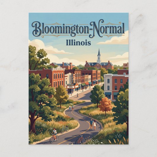 Carte Postale Bloomington-Normal, Illinois (Devant)