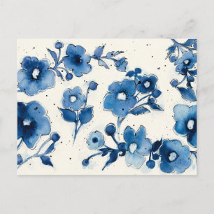 Carte Postale Blooms bleus indépendants