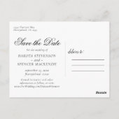 Carte Postale Blooms Chics | Navy Blue and Blush Enregistrer la (Dos)