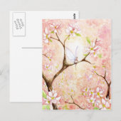 Carte Postale Blossom de vue rose (Devant / Derrière)
