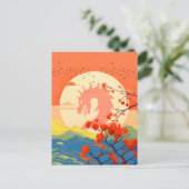 CARTE POSTALE BLOSSOM NATURE MOUNTAINE DRAGON (Debout devant)