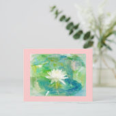 Carte Postale Blossom Nénuphar blanc (Debout devant)
