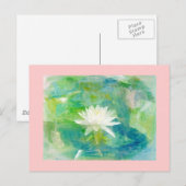 Carte Postale Blossom Nénuphar blanc (Devant / Derrière)