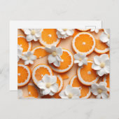 Carte Postale Blossom Orange Texté (Devant / Derrière)