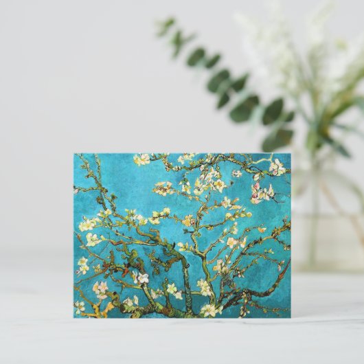 Carte Postale Blossoming Almond Tree Van Gogh Fine Art (Debout devant)