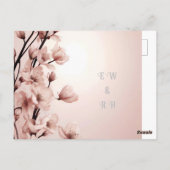 Carte Postale Blossoms of Love" Collection Faire-part de mariage (Dos)