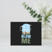 Carte Postale Blow Me Wind Power Wind Energy (Debout devant)