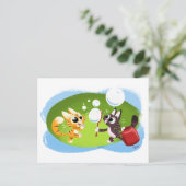 Carte Postale BLOWING BUBBLES CATS de Jeff Willis (Debout devant)