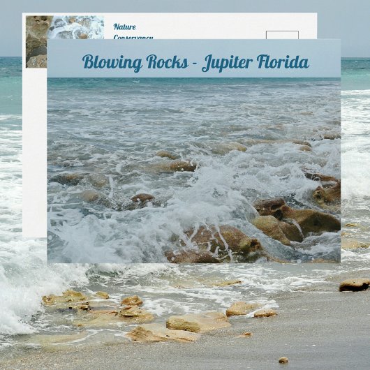 Carte Postale Blowing Rocks Jupiter Floride