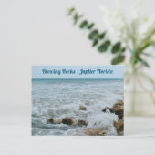 Carte Postale Blowing Rocks Jupiter Floride Photographique (Debout devant)