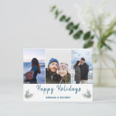 Carte Postale Blue 3 photo Noël (Debout devant)