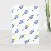 Carte postale Blue and green Tennis Ace Birthday (Dos)